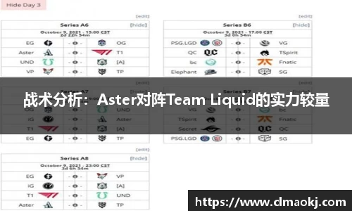 战术分析：Aster对阵Team Liquid的实力较量